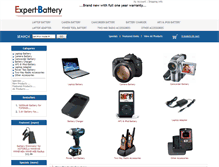 Tablet Screenshot of expert-battery.com